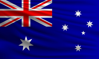 Vector flag of Australia