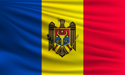 Vector flag of Moldova