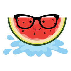 Watermelon holiday. world watermelon day. national watermelon day. watermelon slices with yellow and
