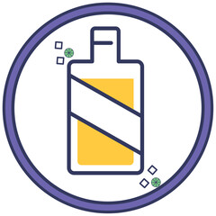 drink icon vector image with white background and purple border