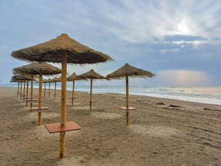 umbrellas on the beach