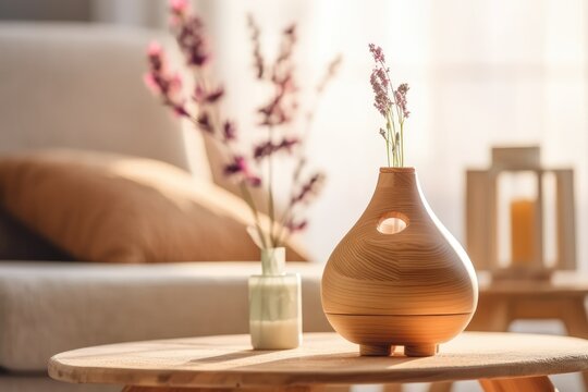 photo of aroma therapy with diffuser Generated AI