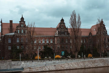 National Museum beyond the river, Wroclaw
