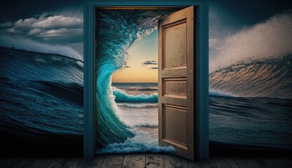 open door to the world of dreams