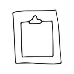 Collection of various paper notes. doodle art. Clean paper notes for making a to-do list, diary, memories on a white background. Vector illustration.