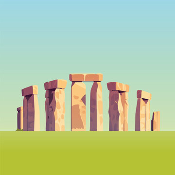 Stonehenge stones monument.
