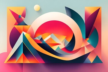 A visually striking abstract illustration that portrays the concept of 'Balance and Equilibrium.'