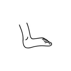 Obraz premium leg concept doodle vector illustration