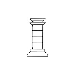 vector illustration of building pillars concept