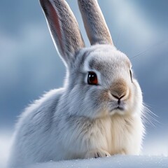 rabbit in the snow