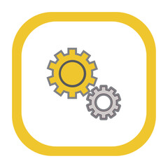 gear vector icon with white background