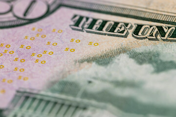 details of the American fifty dollar banknote