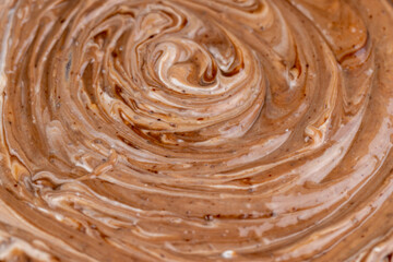 Milk sweet yogurt with bifidobacteria and chocolate