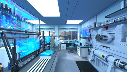 研究室内の風景