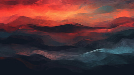 Dark Abstract Waterscape