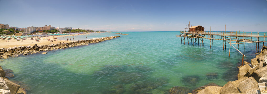 trabucco in Termoli, Italy