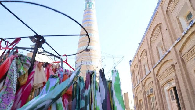 the tallest minaret of uzbekistan in khiva