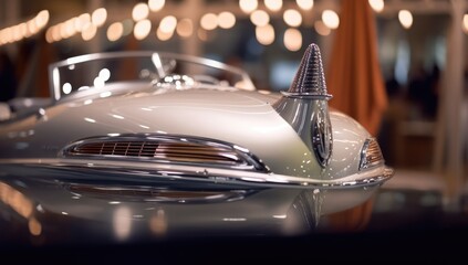 silver_boat_shown_at_an_auto_show