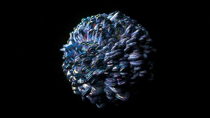 blue glowing sphere
