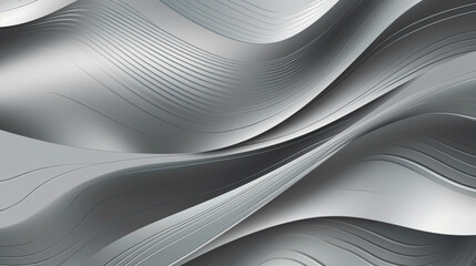 abstract white silver background with waves