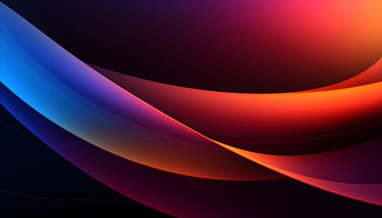 Abstract curves background. Generative AI illustration