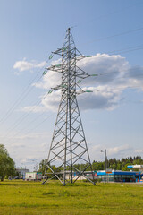 Power line tower.