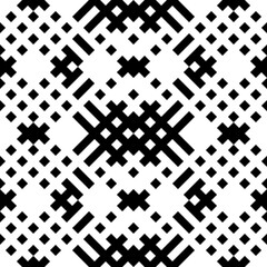 Seamless pattern with ethnic ornament. Embroidery background. Tribal wallpaper. Ethnical folk image. Tribe motif. Ancient mosaic. Digital paper, web design, textile print, backdrop. Vector art work.