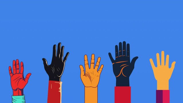 hands of the person, happy peoples.