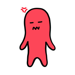 Human cartoon in different styles cute