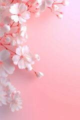 Fototapeta na wymiar A background of a light pink color gradient with white color. AI generative