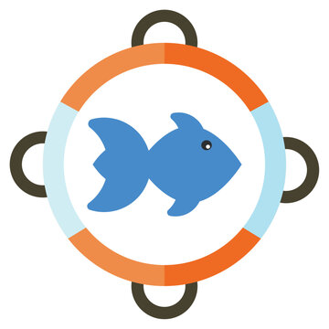 fish icons with white background
