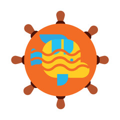 fish icons with white background