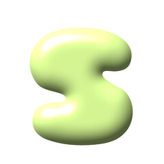 3D Shiny Alphabet S