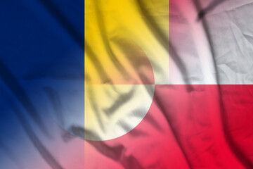 Chad and Greenland national flag transborder relations GRL CHL