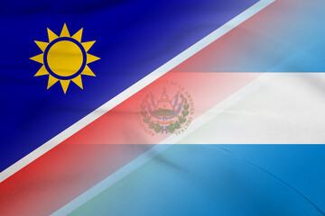 Namibia and Salvador government flag international contract  NAM