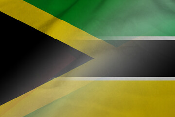 Jamaica and Mozambique state flag transborder negotiation MOZ JAM
