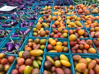 farmers market close up