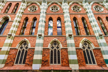 Obraz premium Neo-Gothic building in the La Candelaria district of Bogota, Colombia