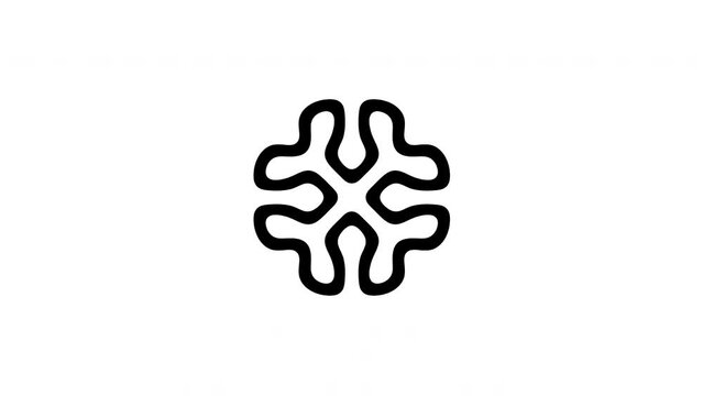 Reaction diffusion organic growing pattern. Cell division science background.