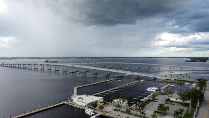 Bridge leading to Downtown Fort Myers, FL