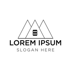 house logo vector illustration isolated on white background