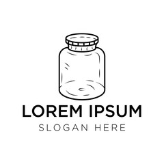 Jar logo vector illustration isolated on white background