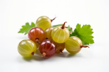Appetizing tasty Gooseberry. The concept of proper nutrition and vitamins in the crop. AI generated, human enhanced.