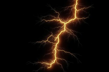 Electric current discharge or lightning. AI generated, human enhanced