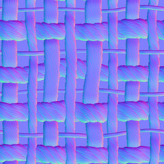 Illustration; Generative CGI textures for materials and shaders, Substance Designer Normal map fabric textile. Adobe Substance Designer IA texture