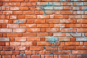 Obraz premium photo of red brick background wallpaper Generated AI
