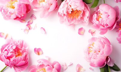 pink spring flower , Generative Ai