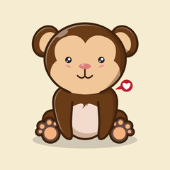 WILD ANIMAL FLAT VECTOR ILLUSTRATION