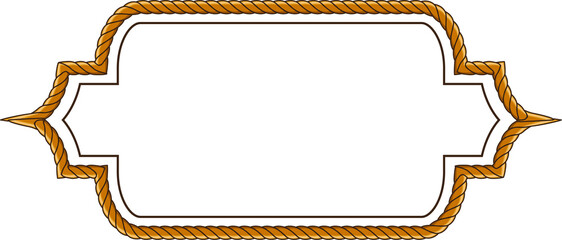 frame with rope pattern border
