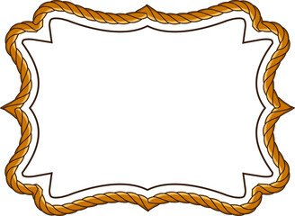 frame with rope pattern border